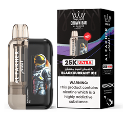 AL FAKHER CROWN BAR ULTRA 25K PUFFS DISPOSABLE 5% – BLACKCURRANT ICE