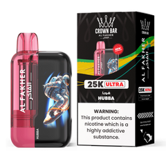 AL FAKHER CROWN BAR ULTRA 25K PUFFS DISPOSABLE 5% – HUBBA