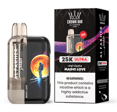 AL FAKHER CROWN BAR ULTRA 25K PUFFS DISPOSABLE 5% – MAGIC LOVE