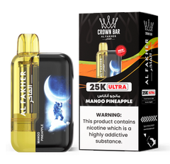 AL FAKHER CROWN BAR ULTRA 25K PUFFS DISPOSABLE 5% – MANGO PINEAPPLE