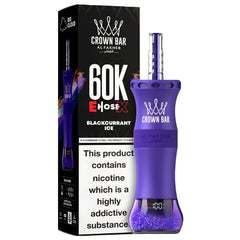 AL FAKHER CLOUD X EHOSE 60K CROWN BAR DISPOSABLE 6MG - BLACKCURRANT ICE