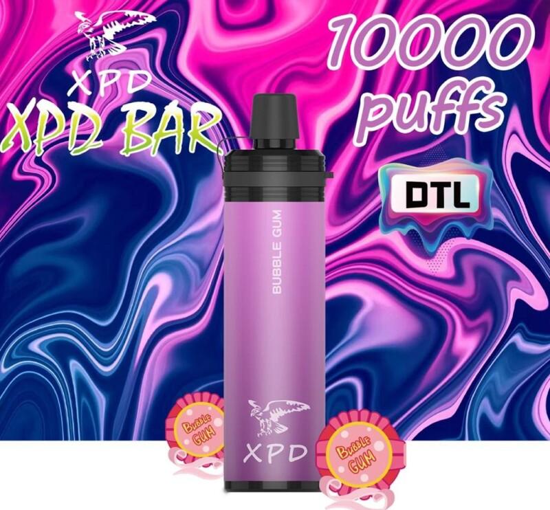 XpD Bar Strawberry Bubblegum DTL Disposable Vape 10000 Puffs 3% (No exchange no Return)