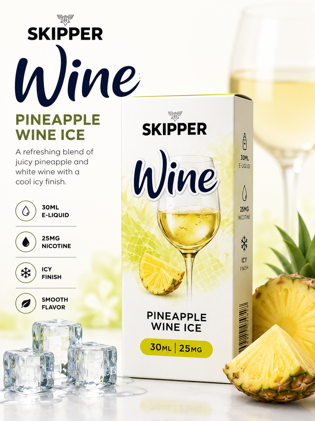 SKIPPER Pineapple Wine Ice - 30ML