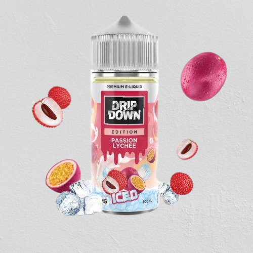 lychee ice vape juice Drip Down Edition Passion Lychee Ice 100ml