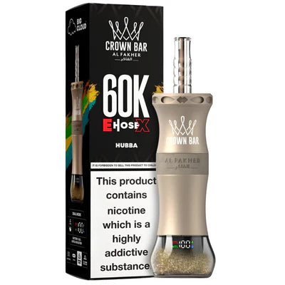 AL FAKHER CLOUD X EHOSE 60K CROWN BAR DISPOSABLE 6MG - HUBBA