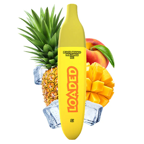 Loaded Peach Mango Pineapple Ice Disposable Vape 5% (No exchange no Return)