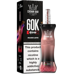 AL FAKHER CLOUD X EHOSE 60K CROWN BAR DISPOSABLE 6MG - MAGIC LOVE