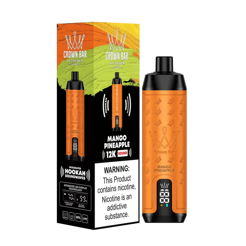 Al Fakher Crown Bar 12000 Puffs DTL - Mango Pineapple