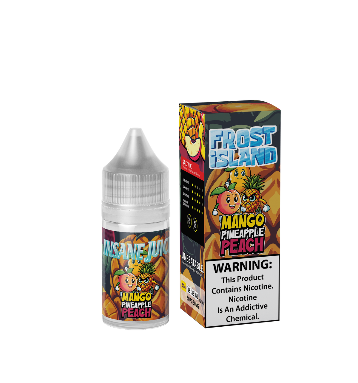 Insane Frost Island Mango Pineapple Peach Ice 30ml