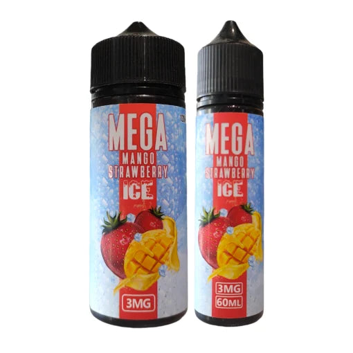 Mega Mango Strawberry Ice 3mg 120ml | 12mg 60ml