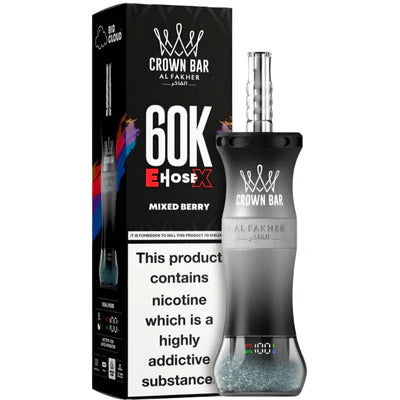 AL FAKHER CLOUD X EHOSE 60K CROWN BAR DISPOSABLE 6MG - MIXED BERRY