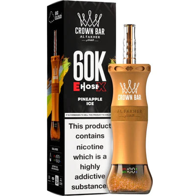 AL FAKHER CLOUD X EHOSE 60K CROWN BAR DISPOSABLE 6MG - PINEAPPLE ICE
