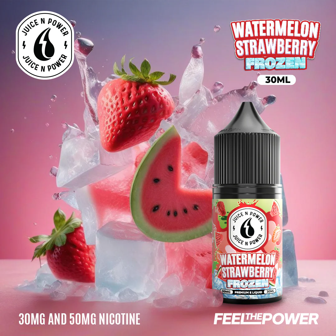 Juice N Power Watermelon Strawberry Frozen 30mg Or 50mg 30ml - Karachi Vapers Juice N Power Watermelon Strawberry Frozen 30mg Or 50mg 30ml - Karachi Vapers