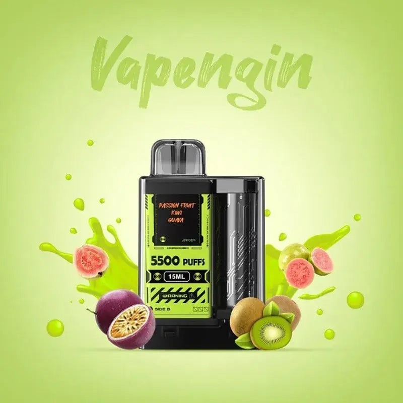 Vapengin Disposable Passion Fruit Kiwi Guava 50mg 5500 Puffs