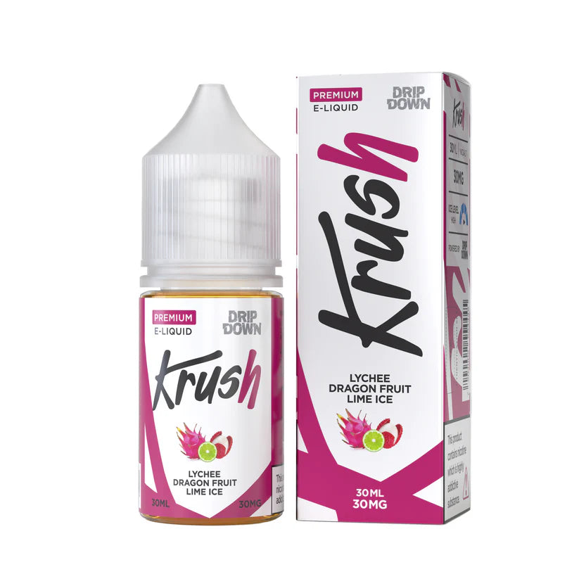 Drip Down Krush Lychee Dragon Fruit Lime Ice 30mg or 50mg 30ml
