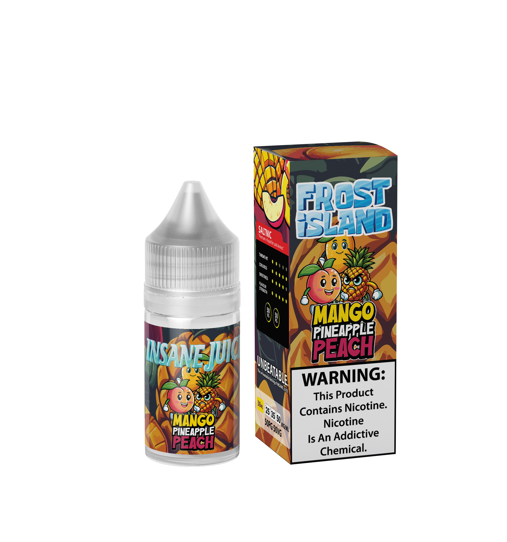 Insane Juice Frost Island Mango Pineapple Peach Ice 30ml