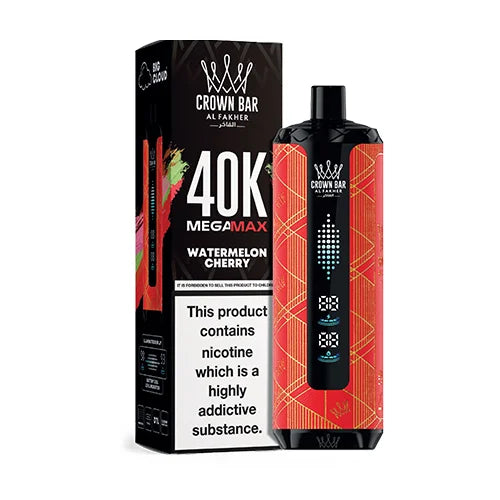 Al Fakher Mega max Watermelon cherry Disposable 40kPuff 6mg